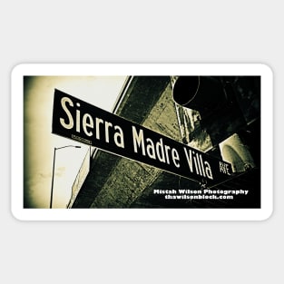 Sierra Madre Villa Avenue, Pasadena, California by Mistah Wilson Sticker